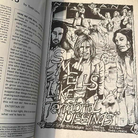 NIRVANA Comic Book- Hard💀Rock comics, first printing, rare find vintage comic. - Picture 3 of 4